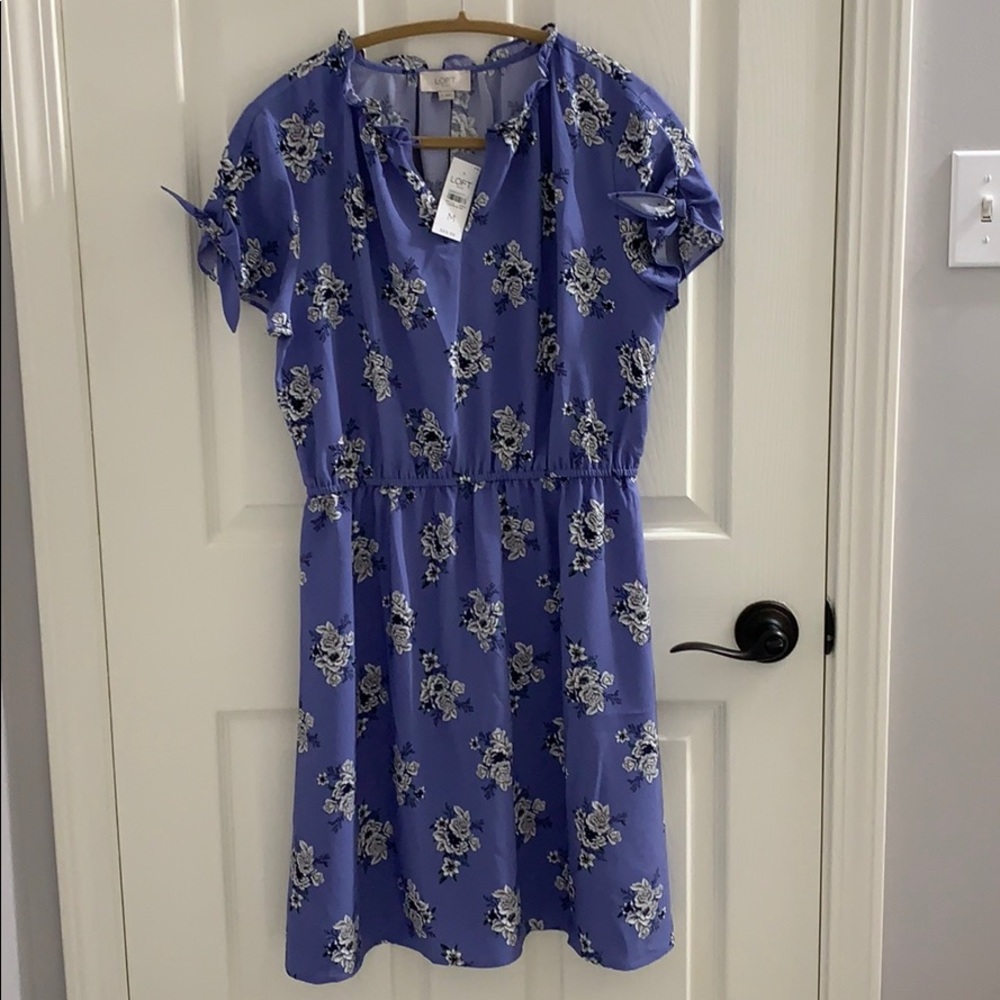 Loft Outlet dress - blue with flowers